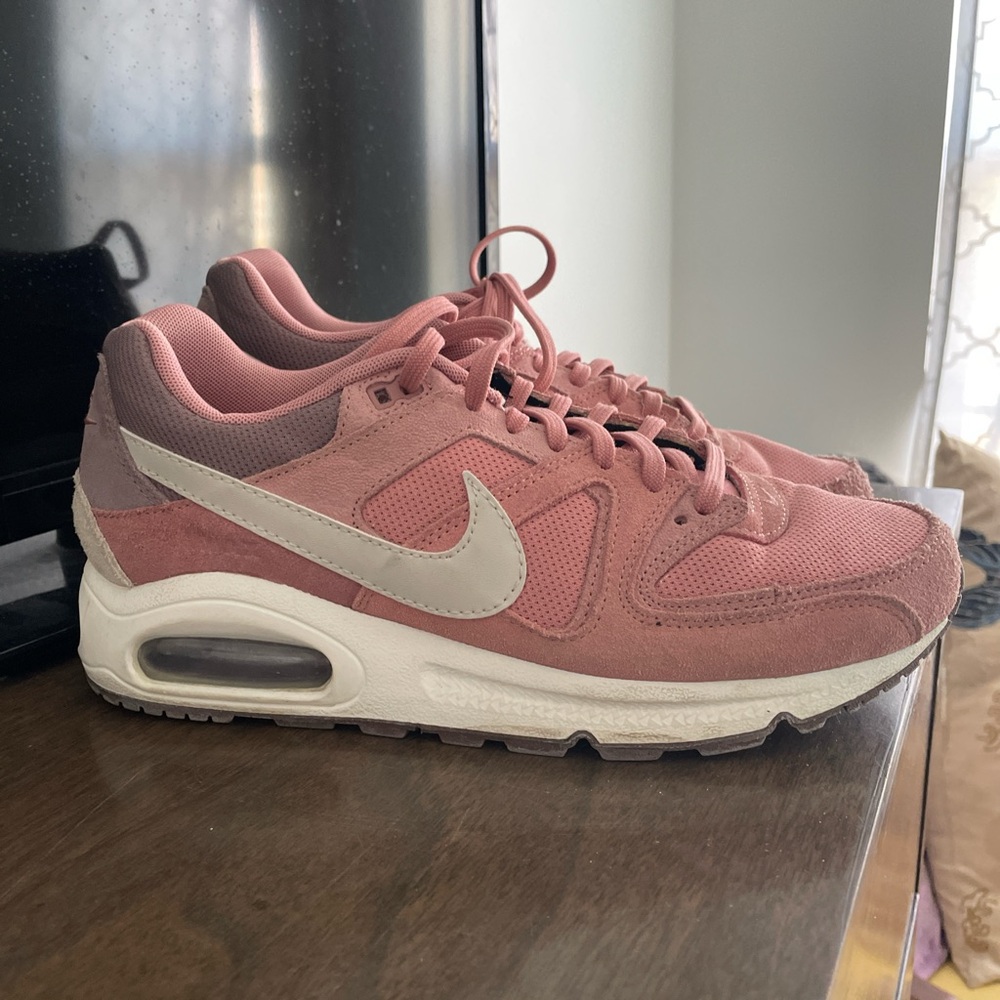 Pink and purple air maxes